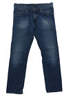 HUGO BOSS Maine Homme Pantalon Jeans W36 L30 36/30 Bleu Foncé Stonewash Droite