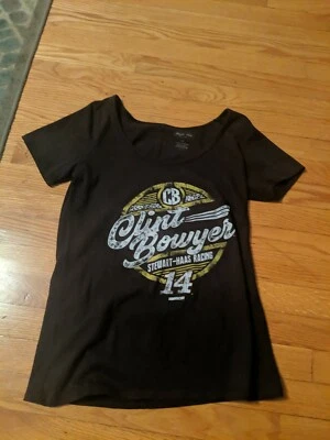 Nascar Clint Bowyer 14 Stewart-Haas Racing 女士衬衫 S — 第 1/4 张图片