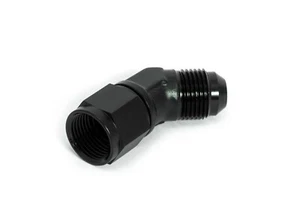 45° Blockwinkel Dash 10 /-10AN/JIC10 Innengewinde/Außengewinde Schwarz 7/8-14UNF - Bild 1 von 3