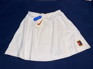 Vintage 90s Nike Women's Tennis Skirt White Court Wimbledon Size XL - Picture 1 of 5