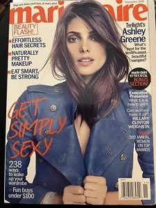 ASHLEY GREENE "TWILIGHT" November 2012 MARIE CLAIRE Magazine HILLARY CLINTON - Picture 1 of 1