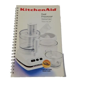 KitchenAid Food Processor Instruction User Manual And Recipe Book 1999 - Picture 1 of 5