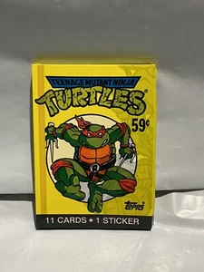 Vintage 1989-90 Topps Teenage Mutant Ninja Turtles Trading Cards Sealed Pack TMNT - Bild 1 von 6