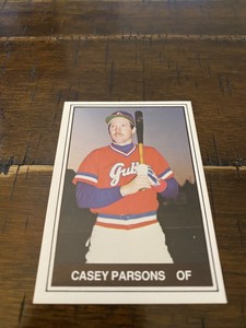 Casey Parsons 1982 TCMA Salt Lake City Gulls #15