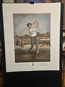 Vintage Golf Print of Robert T Jones Jr. # 921/1000 from the 1970's - Picture 1 of 5