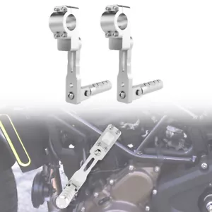 Motorcycle 22-28.8mm Adjustable Highway Footpeg Support Kit Fit For Universal - Picture 1 of 19