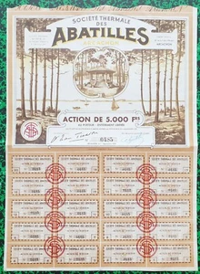 Dépt 33 - Arcachon Bld Côte d'Argent - Top Déco Secteur Thermale 1953 Modèle 2 - Picture 1 of 1