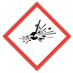 Flammable fire warning health and safety danger work warehouse 100mm 150mm 200mm - Picture 1 of 1