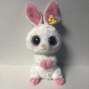 Ty Beanie Boos 6" CARROTS Bunny Rabbit (Solid Eyes, 2010 Version) *CREASED TAGS* - Picture 1 of 7