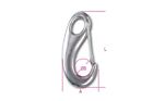 Robur Wire Rope Stainless Steel 8250 70Mm Spring Snap-Casting Eye End 082500207