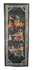 Hanging Wall Painting Mughal On Silk Art Scene De Life India 33 7/8x15in 1