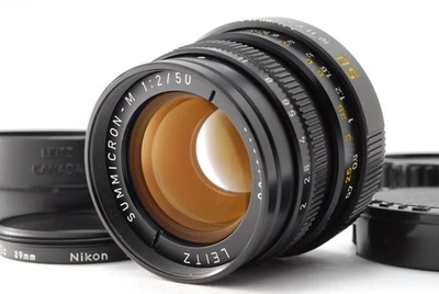 Leica Leitz Summicron M 50mm f/2 Black Lens E39 3rd Ver.3 III [Top MINT] JAPAN - image 1 of 4