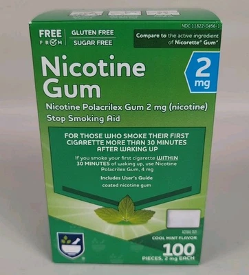 Goma de nicotina Rite Aid 2 mg 100 un. sabor fresco a menta caducidad enero 2026 nueva sellada Foto 1 de 4