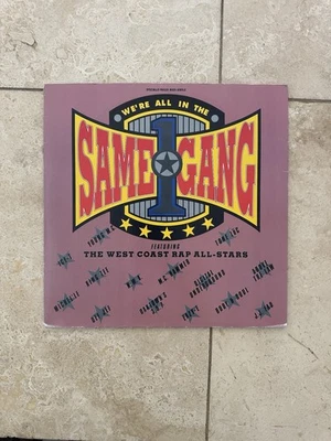 We're All In The Same Gang 12" by The West Coast Rap All-Stars vinyl 1990  VG - Image 1 of 4