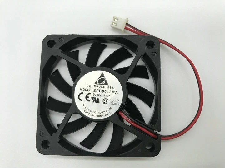1pcs Delta EFB0612MA DC12V 0.12A 6CM 6010 ventola di raffreddamento doppia sfera super resistente - Immagine 1 di 3
