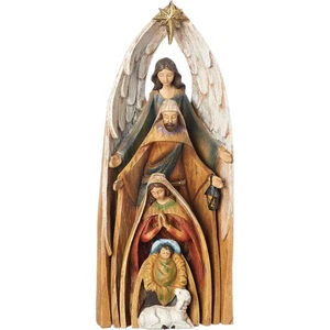 Holy Family Nativity Scene Christmas Nesting Figurine 4 Piece Set - Picture 1 of 2