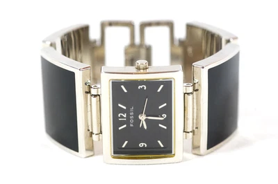 Fossil F2 Reloj Mujer Cuarzo Negro Esmalte Panel Reloj Pulsera Fossil ES-1619 Foto 1 de 4