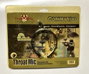 Fire Fox Technologies Commando Throat Mic - NOS - Photo 1/2