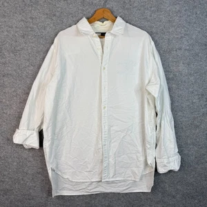 Camisa Tommy Hilfiger Mujer Talla L Grande Blanca Abotonada Manga Larga - Imagen 1 de 13
