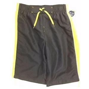 82 Zero Swim Shorts Boys LG Blue Yellow Boys Athletic UPF 50 Plus Sporty Youth - Picture 1 of 4