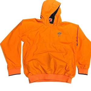 OSU Oklahoma State Univ Nike Orange Hooded Quarter Zip  Pullover Jacket Youth XL - Picture 1 of 8