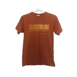 Frank Lloyd Wright Architektur Grafik Zitat T-Shirt Größe Small Burnt Orange - Bild 1 von 7