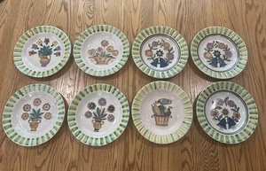 Antike Keramik Teller ICS VIETRI DOLKER KOWALISKA MAJOLICA Italien 1920 9,5" - Bild 1 von 21