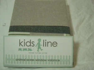 NEU Kids Line Bear and Buddies Fenster Volant 60"x14" ~ grau Neu in Verpackung - Bild 1 von 4