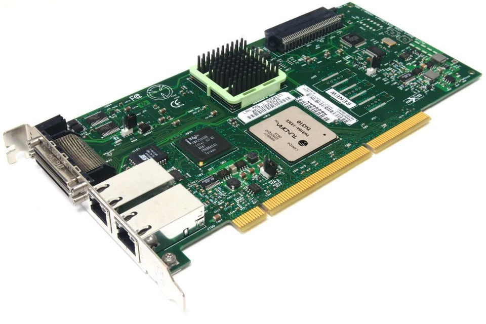 HP AB290AX Pci-X 133 2-Port U320 SCSI 2-Port 1000B-T Hba Gigabit Controller Card - Image 1 of 1