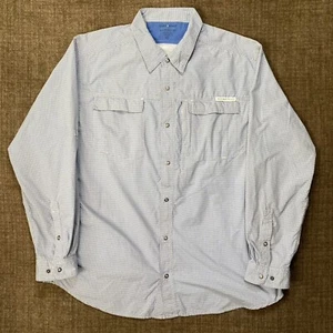 Exxofficio Insect Guard Button Shirt Men’s XXL Blue Check Hiking Camping Nylon - Picture 1 of 14