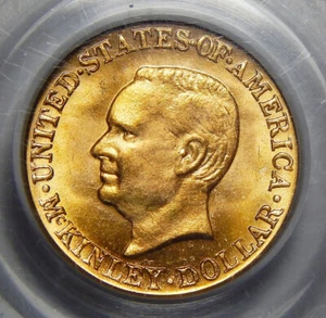 1917 PCGS MS65 McKINLEY GOLD DOLLAR COMMEMORATIVE - Picture 1 of 2
