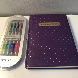 TUL BP Series Ballpoint Retractable 1.0 Med Pens 4 Colors & A writing journal - Picture 1 of 10