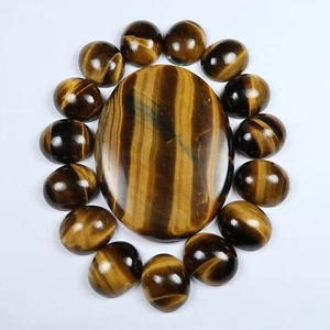 Golden Tigers Eye cabochons for jewellery making - Jewellery making supplies UK - Picture 1 of 24