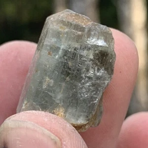BLUE APATITE GORGEOUS TERMINATED NATURAL THROAT CHAKRA CRYSTAL - Picture 1 of 12