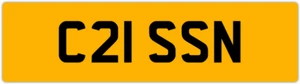 CHRIS 😎 CRISSY KRIS NEAT OLD PREFIX PRIVATE REGISTRATION NUMBER PLATE C21 SSN - Picture 1 of 4