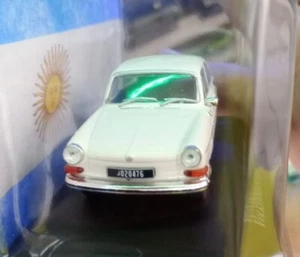 VW Volkswagen 1600 TL 1969 Rare Argentina Diecast Coupe Car Scale 1:43+Magazine - Picture 1 of 3