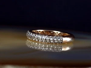Ring Silber 925 Zirkonia Rotgold 17,8 mm Esprit - wunderschön funkelnd & modern - Bild 1 von 10