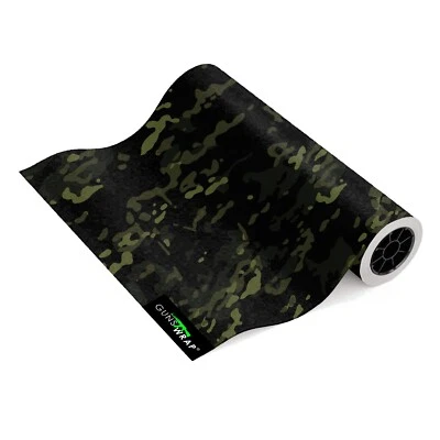 Camo Guns Wrap Skins Premium Vinyl Matte Camouflage Roll (7,8-39in) NIGHT - Image 1 of 4