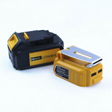 For Dewalt 18V to 20V Li-ion Battery Adapter Converter Power Tool Dual USB Ports