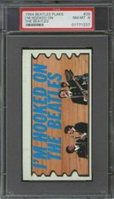 1964 Topps Beatles Plaks #39 I'm Hooked on the Beatles PSA 8