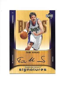 2005-06 Upper Deck Hardcourt Signatures Toni Kukoc Bucks Basketball Cards