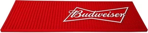 Budweiser Rubber Beer Mat Bar Runner - Picture 1 of 1