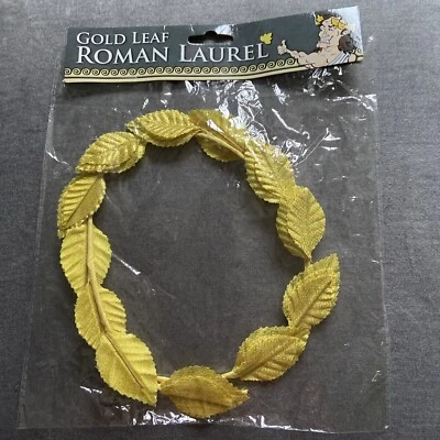 Gold Leaf Roman Laurel. Bristol Novelty. Fancy Dress Accessory. New. - Image 1 of 3