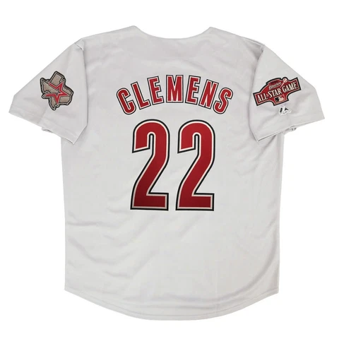Roger Clemens 2004 Houston Astros Grey Road Men's Jersey w/ All Star Patch Cover
