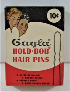 Vintage Gayla Hold Bob Haarnadeln in Box Gaylord Produkte Chicago alter Ladenbestand - Bild 1 von 6