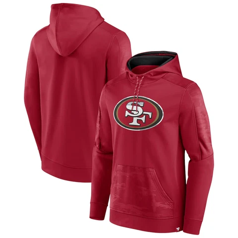 San Francisco 49ersFanatics Branded On The Ball Pullover Hoodie Red NFL Football Cover