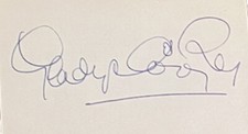 Vintage Actress GLADYS COOPER  Boldly signed Index Card