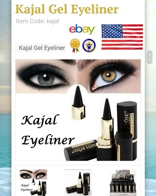 SHAHNAZ HUSAIN Official USA Herbal Kohl Kajal Eyeliner Eyes Fresh - Image 1 of 3