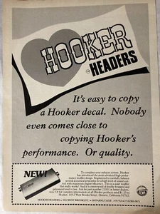 1976 Hooker Headers Print Ad Exhaust Systems Mufflers Decal - Picture 1 of 2