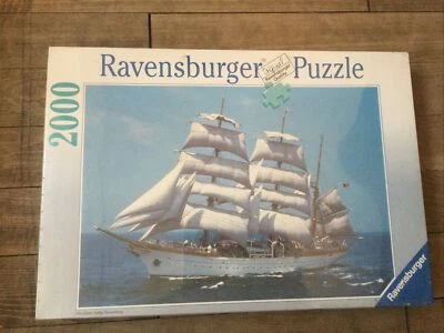 Puzzle Ravensburger 2000 Teile 3-Mast-Bark Segelschiff Von 1992 - 166329 - Bild 1 von 4